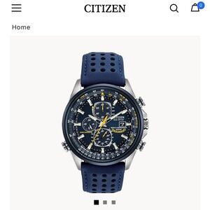 CITIZEN Eco Drive Blue Angels World Chronograph Men's Watch Item No. AT8020-03L